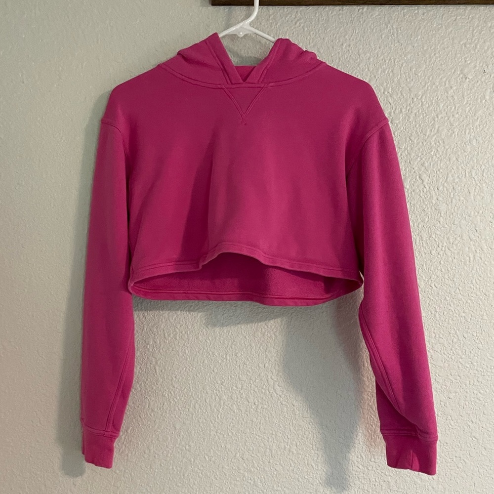 Lululemon Cropped All Yours Hoodie - Pink